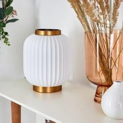 Hofstein Dyce Tischleuchte Messing, 1-flammig -Günstiges Tischlampen Geschäft dyce tischleuchte h3395851 1