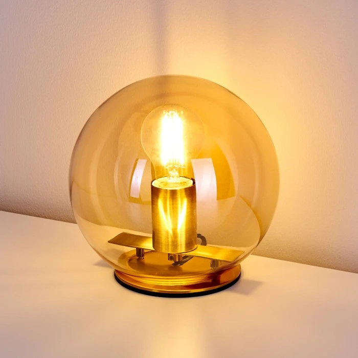 Hofstein Edane Tischleuchte Gold, 1-flammig 17 Hofstein Edane Tischleuchte Gold, 1-flammig – Bild 15