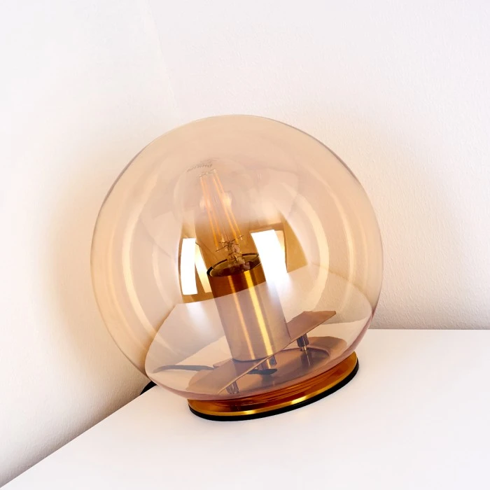 Hofstein Edane Tischleuchte Gold, 1-flammig 8 Hofstein Edane Tischleuchte Gold, 1-flammig – Bild 6