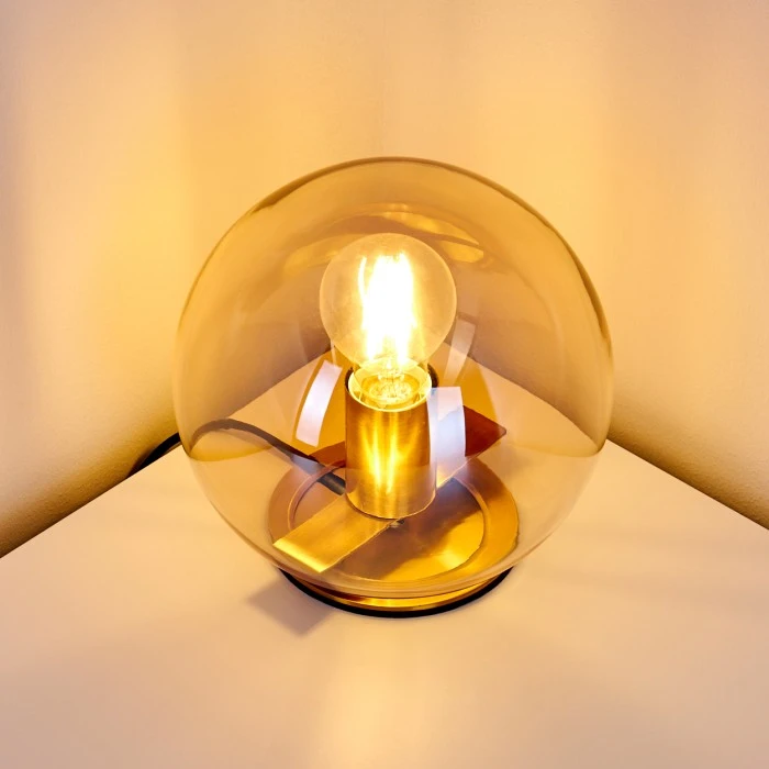 Hofstein Edane Tischleuchte Gold, 1-flammig 9 Hofstein Edane Tischleuchte Gold, 1-flammig – Bild 7