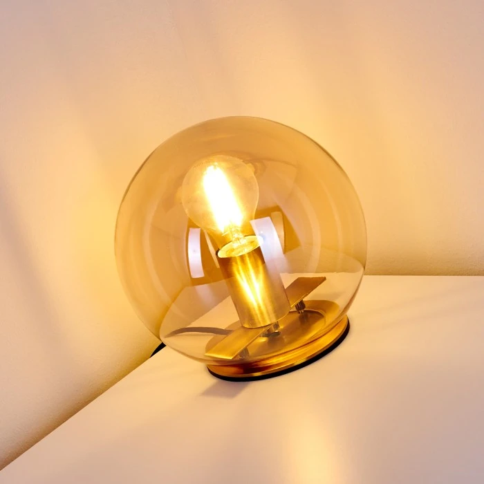 Hofstein Edane Tischleuchte Gold, 1-flammig 11 Hofstein Edane Tischleuchte Gold, 1-flammig – Bild 9