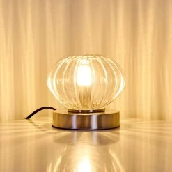 Hofstein Edane Tischleuchte LED Nickel-Matt, 1-flammig -Günstiges Tischlampen Geschäft edane tischleuchte h3362433 7