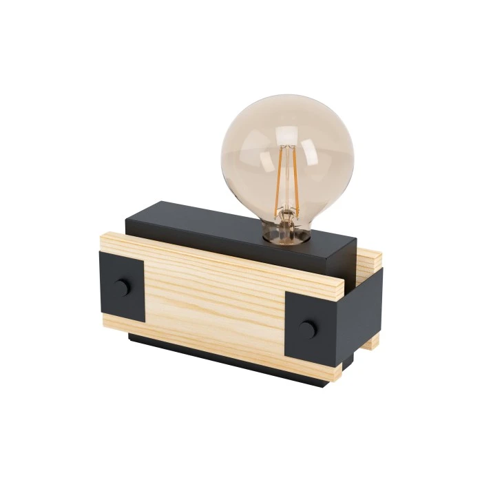 Eglo Leuchten Eglo LAYHAM Tischleuchte Schwarz, Braun, 1-flammig 3 Eglo Leuchten Eglo LAYHAM Tischleuchte Schwarz, Braun, 1-flammig