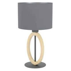 Eglo Leuchten BASILDON Tischleuchte Schwarz, Braun, 1-flammig