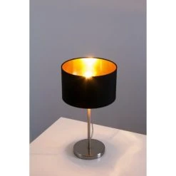 Eglo Leuchten Maserlo Tischleuchte Nickel-Matt, 1-flammig -Günstiges Tischlampen Geschäft eglo leuchten maserlo tischleuchte 31627 4