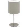 Eglo Leuchten Eglo PASTERI Tischleuchte Nickel-Matt, 1-flammig