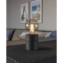 Eglo Leuchten Eglo TURIALDO Tischleuchte Schwarz, 1-flammig