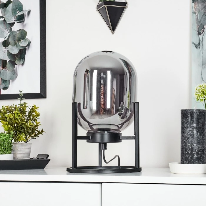 Hofstein Elvange Tischleuchte Schwarz, 1-flammig 14 Hofstein Elvange Tischleuchte Schwarz, 1-flammig – Bild 12