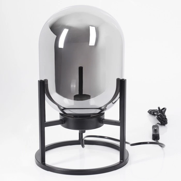 Hofstein Elvange Tischleuchte Schwarz, 1-flammig 7 Hofstein Elvange Tischleuchte Schwarz, 1-flammig – Bild 5