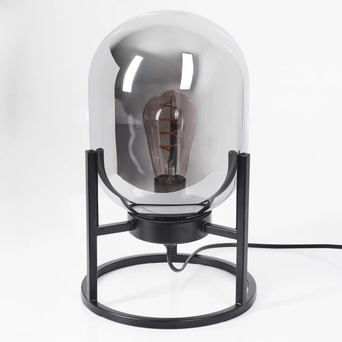 Hofstein Elvange Tischleuchte Schwarz, 1-flammig 10 Hofstein Elvange Tischleuchte Schwarz, 1-flammig – Bild 8