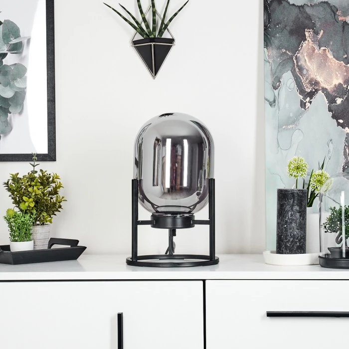 Hofstein Elvange Tischleuchte Schwarz, 1-flammig 12 Hofstein Elvange Tischleuchte Schwarz, 1-flammig – Bild 10