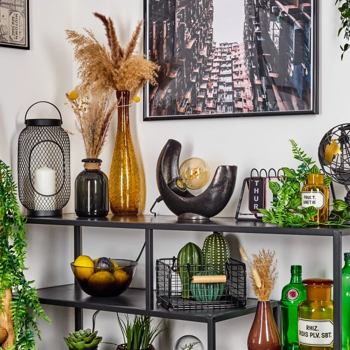 Hofstein Escoureda Tischleuchte Nickel-Matt, Schwarz, 1-flammig 14 Hofstein Escoureda Tischleuchte Nickel-Matt, Schwarz, 1-flammig – Bild 12