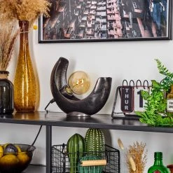 Hofstein Escoureda Tischleuchte Nickel-Matt, Schwarz, 1-flammig 23 Hofstein Escoureda Tischleuchte Nickel-Matt, Schwarz, 1-flammig -Günstiges Tischlampen Geschäft escoureda tischleuchte h3597378 9