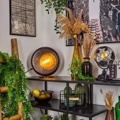 Hofstein Escoureda Tischleuchte Nickel-Matt, Schwarz, 1-flammig -Günstiges Tischlampen Geschäft escoureda tischleuchte h3597392 8