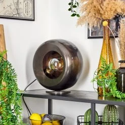 Hofstein Escoureda Tischleuchte Nickel-Matt, Schwarz, 1-flammig -Günstiges Tischlampen Geschäft escoureda tischleuchte h3597392 9