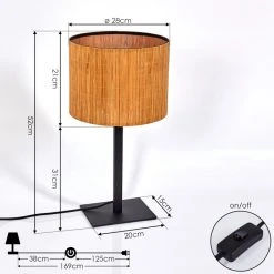 Hofstein Exchange Tischleuchte Schwarz, 1-flammig -Günstiges Tischlampen Geschäft exchange tischleuchte h3395974 3