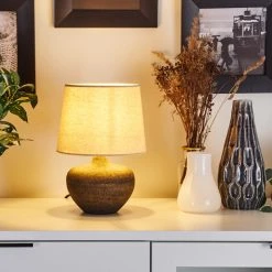 Hofstein Exchange Tischleuchte Braun, 1-flammig -Günstiges Tischlampen Geschäft exchange tischleuchte h3396469 6