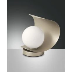 Fabas Luce Adria Tischleuchte LED Gold, 1-flammig