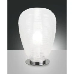 Fabas Luce Cora Tischleuchten Chrom, 1-flammig