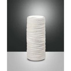 Fabas Luce Marbella Tischleuchte Weiß, 1-flammig