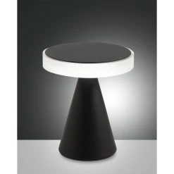 Fabas Luce Neutra Tischleuchte LED Schwarz, 1-flammig