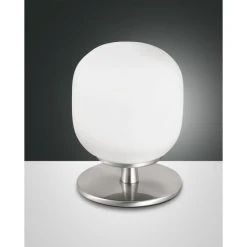 Fabas Luce Solange Tischleuchte LED Nickel-Matt, 1-flammig