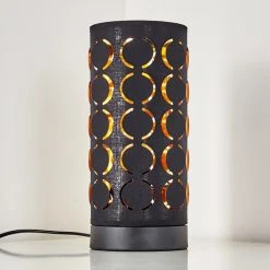 Hofstein Faborg Tischleuchte Schwarz, 1-flammig -Günstiges Tischlampen Geschäft faborg tischleuchte h3262344 do1 3