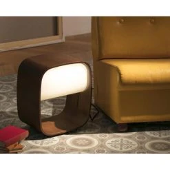 Faro Barcelona 1968 Tischleuchte LED Holz dunkel, 1-flammig