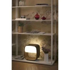 Faro Barcelona 1968 Tischleuchte LED Holz dunkel, 1-flammig -Günstiges Tischlampen Geschäft faro barcelona 1968 tischleuchte 28372 2