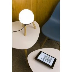 Faro Barcelona Mine Tischleuchte Grau, Holz dunkel, 1-flammig -Günstiges Tischlampen Geschäft faro barcelona mine tischleuchte 28379 4