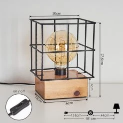 Hofstein Fevaag Tischleuchte Naturfarben, 1-flammig -Günstiges Tischlampen Geschäft fevaag tischleuchte h3442616 3