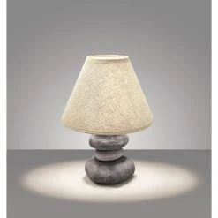 FHL easy Bella Tischleuchte Braun, 1-flammig