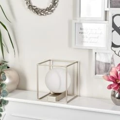 Hofstein Finnseter Tischleuchte Champagner, 1-flammig -Günstiges Tischlampen Geschäft finnseter tischleuchte h3548639 12