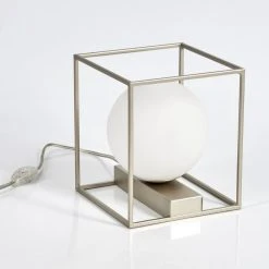 Hofstein Finnseter Tischleuchte Champagner, 1-flammig -Günstiges Tischlampen Geschäft finnseter tischleuchte h3548639 7