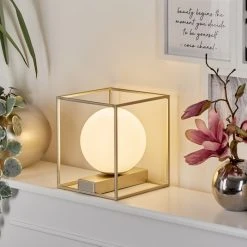 Hofstein Finnseter Tischleuchte Champagner, 1-flammig -Günstiges Tischlampen Geschäft finnseter tischleuchte h3548639 8