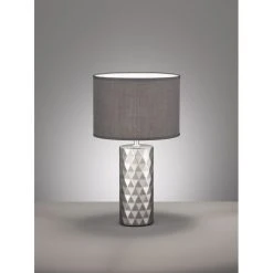 Honsel Leuchten Fischer & Honsel Abo Tischleuchte Silber, 1-flammig