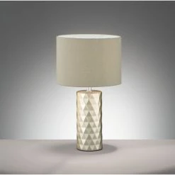 Honsel Leuchten Fischer & Honsel Abo Tischleuchte Gold, 1-flammig