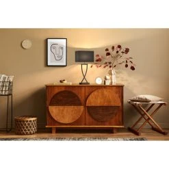 Honsel Leuchten Fischer & Honsel Anni Tischleuchte Schwarz, 1-flammig