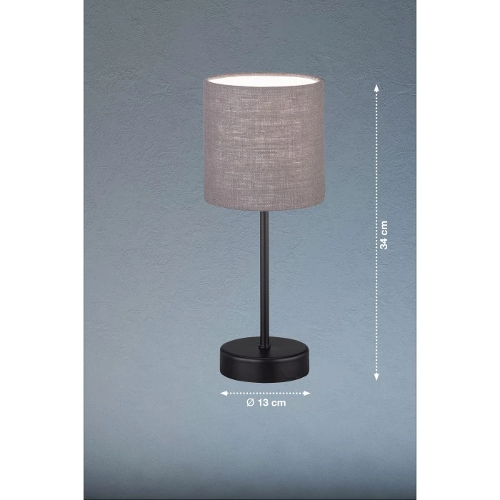 Honsel Leuchten Fischer & Honsel Bali Tischleuchte Schwarz, 1-flammig 5 Honsel Leuchten Fischer & Honsel Bali Tischleuchte Schwarz, 1-flammig – Bild 3