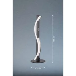 Honsel Leuchten Fischer & Honsel Bridge Tischleuchte LED Schwarz, 1-flammig -Günstiges Tischlampen Geschäft fischer honsel bridge tischleuchte 50537 5