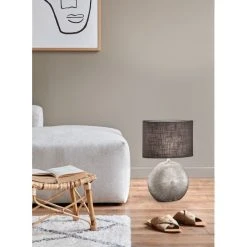 Honsel Leuchten Fischer & Honsel Foro Tischleuchte Silber, 1-flammig