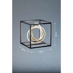 Fischer Leuchten Fischer & Honsel Gisi Tischleuchte LED Schwarz, 1-flammig -Günstiges Tischlampen Geschäft fischer honsel gisi tischleuchte 50413 2