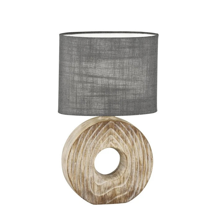 Fischer Leuchten Fischer & Honsel Hanke Tischleuchte Holzoptik, 1-flammig 4 Fischer Leuchten Fischer & Honsel Hanke Tischleuchte Holzoptik, 1-flammig – Bild 2