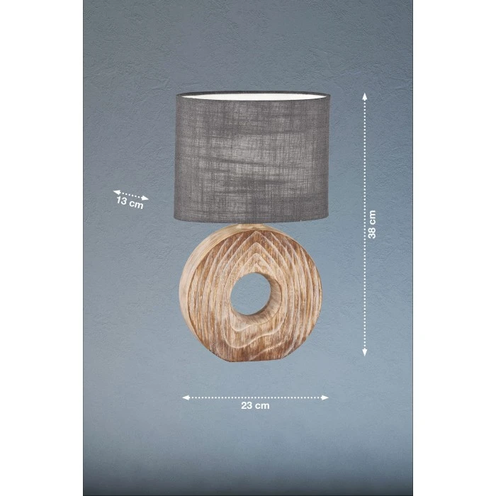 Fischer Leuchten Fischer & Honsel Hanke Tischleuchte Holzoptik, 1-flammig 5 Fischer Leuchten Fischer & Honsel Hanke Tischleuchte Holzoptik, 1-flammig – Bild 3