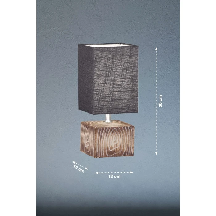 Fischer Leuchten Fischer & Honsel Hauke Tischleuchte Holzoptik, 1-flammig 5 Fischer Leuchten Fischer & Honsel Hauke Tischleuchte Holzoptik, 1-flammig – Bild 3