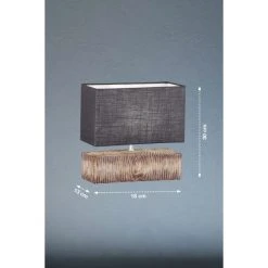 Fischer Leuchten Fischer & Honsel Hauke Tischleuchte Holzoptik, 1-flammig -Günstiges Tischlampen Geschäft fischer honsel hauke tischleuchte 50643 2