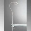 Honsel Leuchten Fischer & Honsel Jax Klemmleuchte LED Nickel-Matt, 1-flammig -Günstiges Tischlampen Geschäft fischer honsel jax klemmleuchte 50414 0