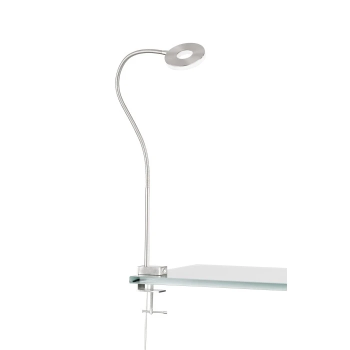 Honsel Leuchten Fischer & Honsel Jax Klemmleuchte LED Nickel-Matt, 1-flammig 4 Honsel Leuchten Fischer & Honsel Jax Klemmleuchte LED Nickel-Matt, 1-flammig – Bild 2