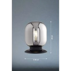 Honsel Leuchten Fischer & Honsel Regi Tischleuchte Schwarz, 1-flammig -Günstiges Tischlampen Geschäft fischer honsel regi tischleuchte 50621 3