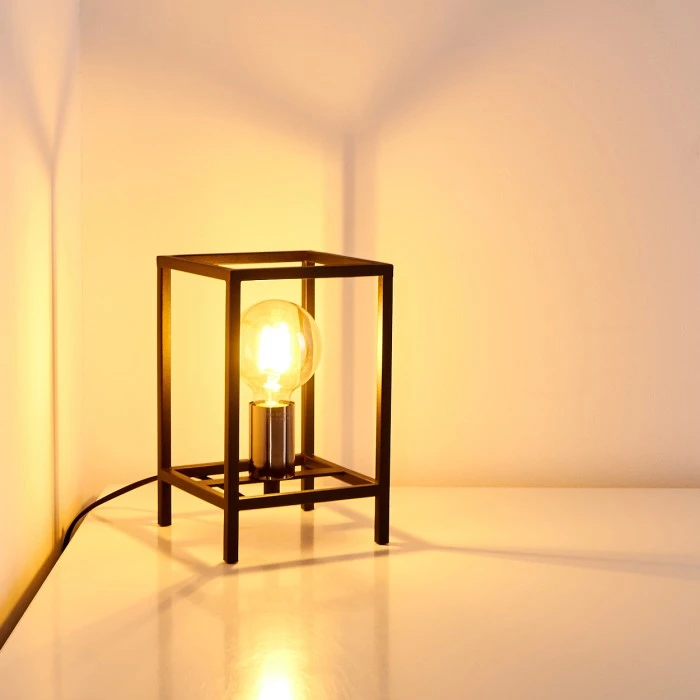 Hofstein Flambeau Tischleuchte Schwarz, 1-flammig 6 Hofstein Flambeau Tischleuchte Schwarz, 1-flammig – Bild 4